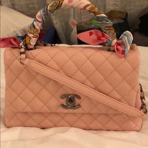 Coco handle Chanel bag in pink